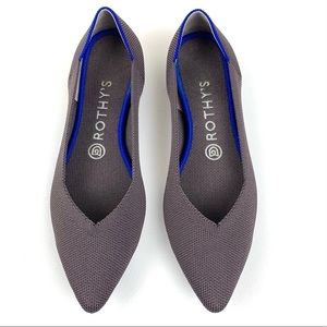 Rothy’s ‘The Point’ in retired neutral, MINK! Lightly worn, size 10.5